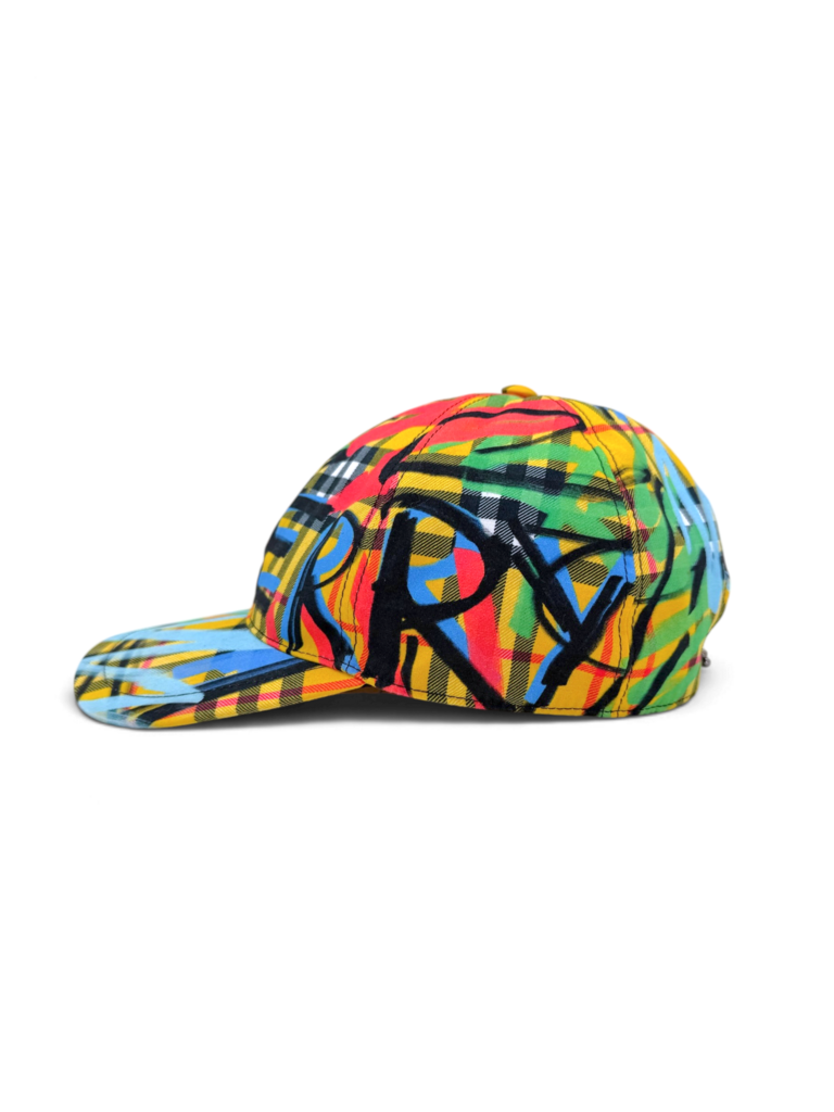 Graffiti Check Baseball Cap Size M/L