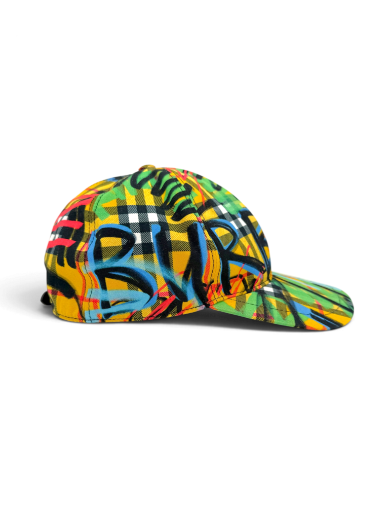 Graffiti Check Baseball Cap Size M/L