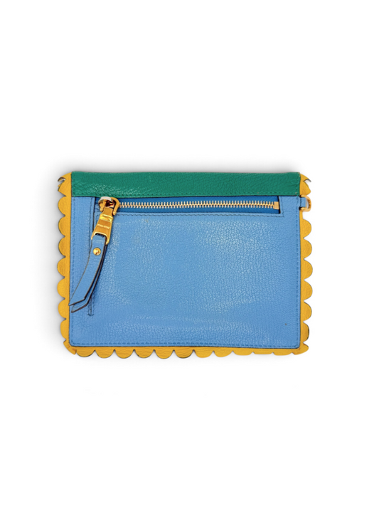 Madras Love Letter Heart Pouch