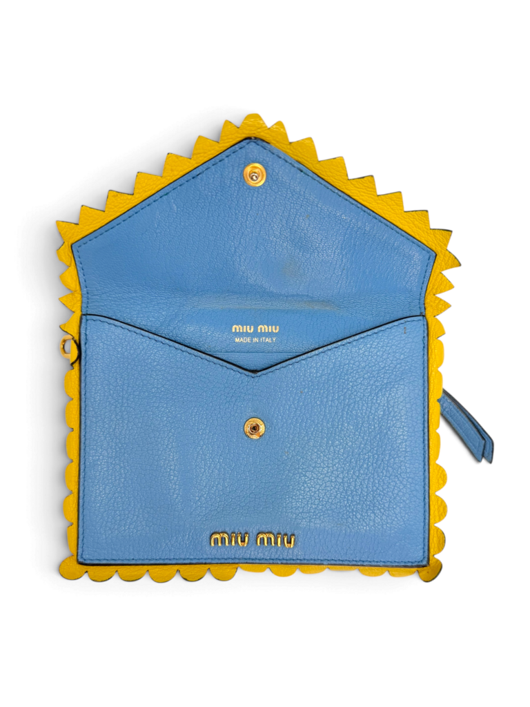 Madras Love Letter Heart Pouch
