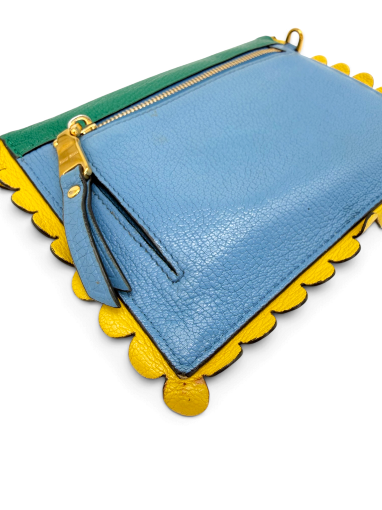 Madras Love Letter Heart Pouch