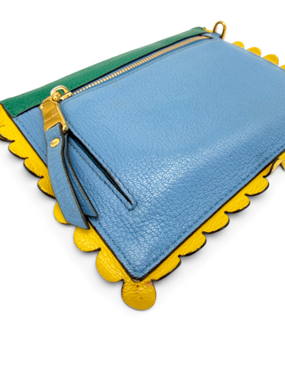 Madras Love Letter Heart Pouch