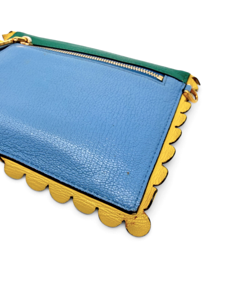 Madras Love Letter Heart Pouch