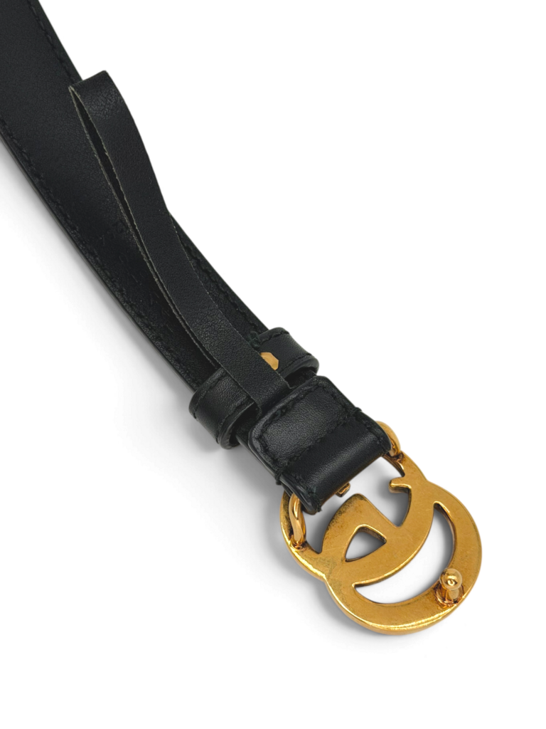 Slim GG Marmont Leather Belt Size 75/30