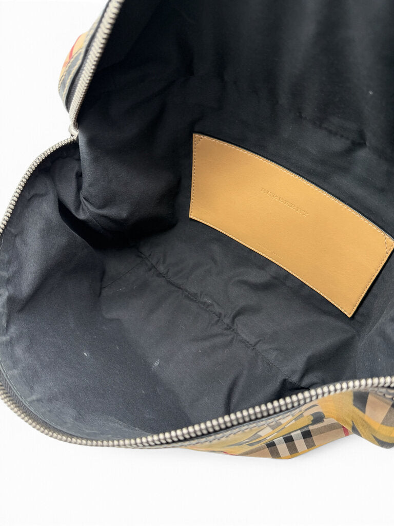 Burberry Vintage Check Graffiti Print Sonny Bumbag