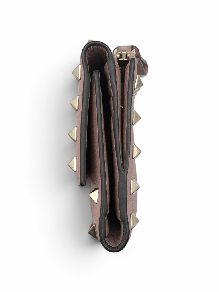 Valentino Garavani Longline Rockstud Leather Wallet
