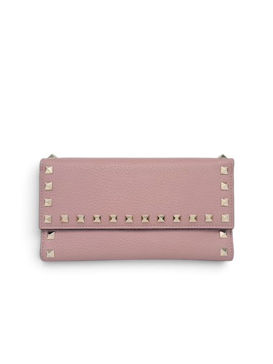 Valentino Garavani Longline Rockstud Leather Wallet