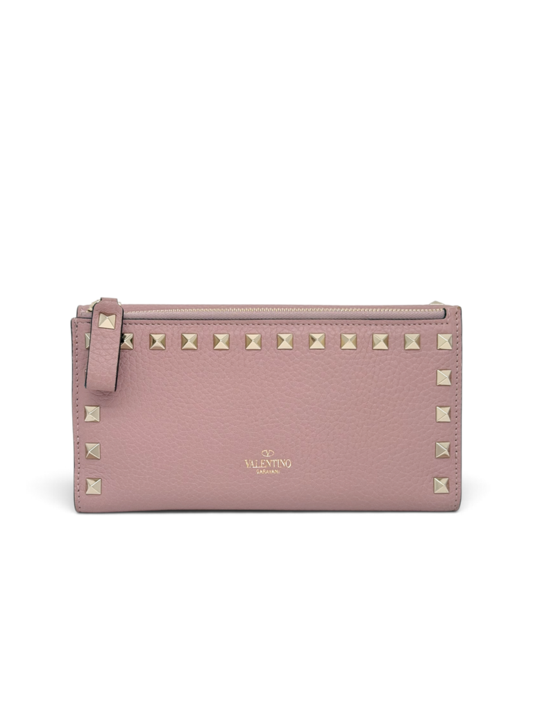Valentino Garavani Longline Rockstud Leather Wallet