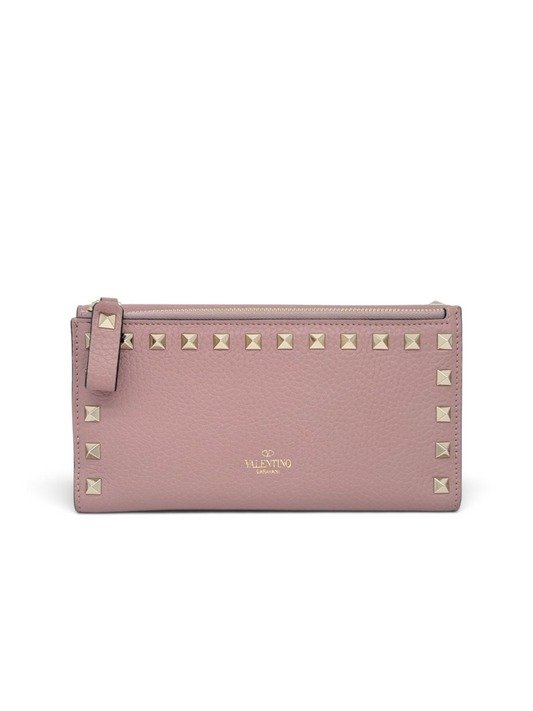 Valentino Garavani Longline Rockstud Leather Wallet