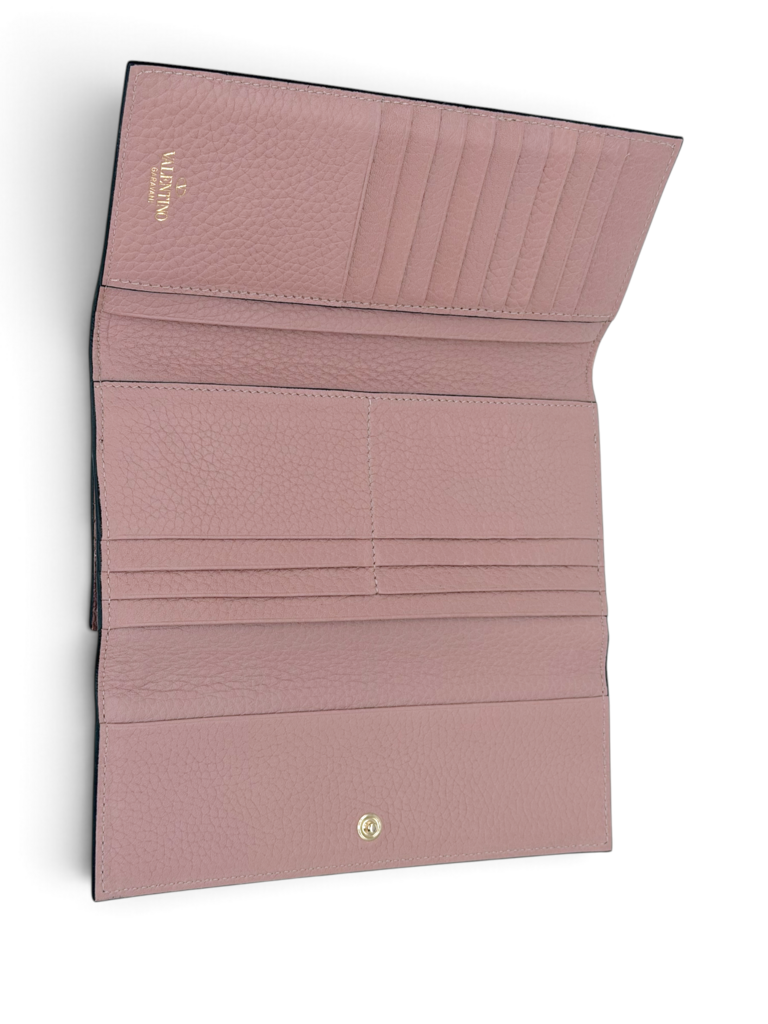 Valentino Garavani Longline Rockstud Leather Wallet