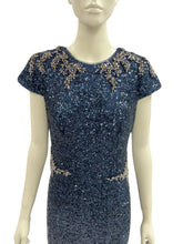 Load image into Gallery viewer, David Meister Navy Ballgown Size 10
