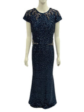 Load image into Gallery viewer, David Meister Navy Ballgown Size 10
