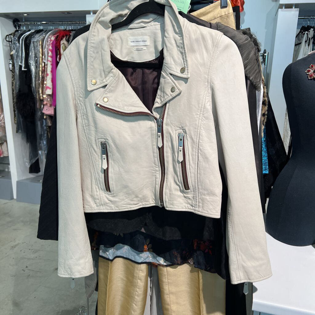 Isabel Marant Leather Jacket 'As Is' (Slight Wear) Size 38 Est RRP: $4000 - $5000