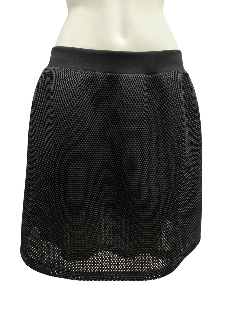 MQ Alexander McQueen Black Mesh Skirt Size 14
