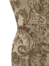 Load image into Gallery viewer, Bariano "Jaslyn" Sequinned Gown Size 8
