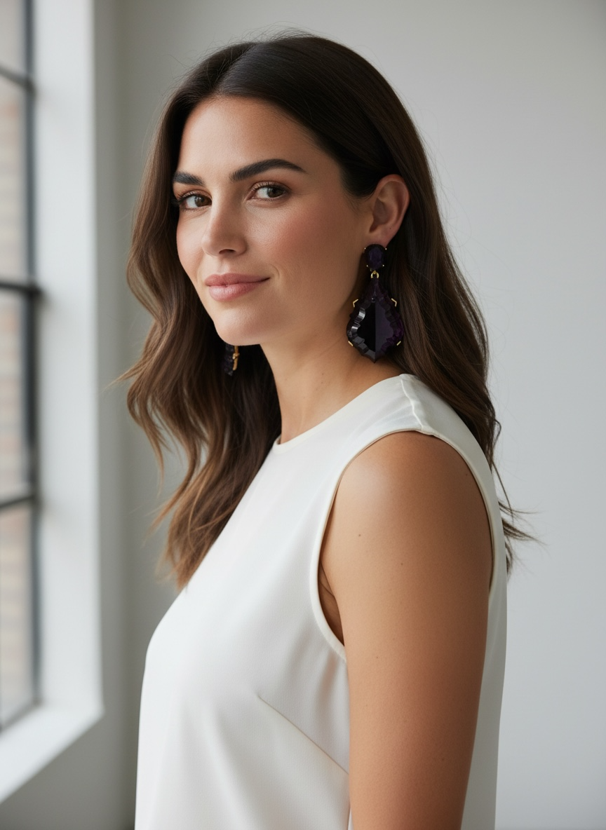 Teardrop Statement Earrings