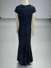 Load image into Gallery viewer, David Meister Navy Ballgown Size 10
