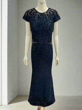 Load image into Gallery viewer, David Meister Navy Ballgown Size 10
