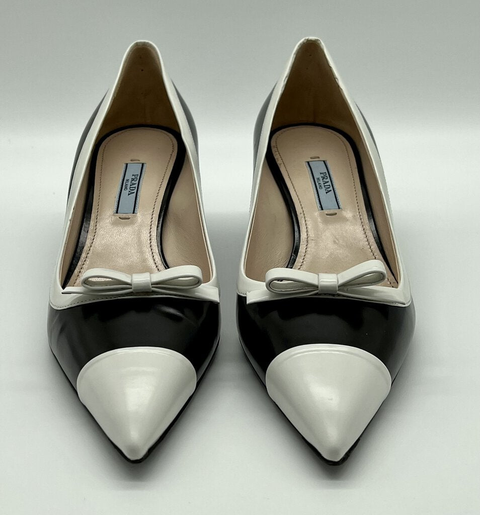 Prada Pointed Toe Kitten Heels Size 39