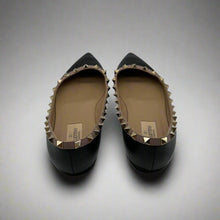 Load image into Gallery viewer, Valentino Rockstud Leather Ballet Flats Size 37.5
