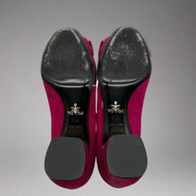 Load image into Gallery viewer, Prada Suede Heels with Buckle Size 37.5
