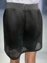 Load image into Gallery viewer, MQ Alexander McQueen Black Mesh Skirt Size 14
