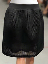 Load image into Gallery viewer, MQ Alexander McQueen Black Mesh Skirt Size 14
